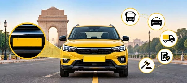 Yellow Number Plate in India_ What It Means, Who Needs It & Latest Rules